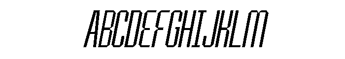 BRUTEFORCE Light Italic Font UPPERCASE