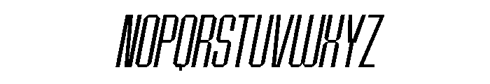 BRUTEFORCE Light Italic Font UPPERCASE