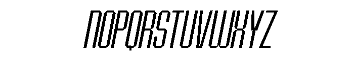 BRUTEFORCE Light Italic Font LOWERCASE