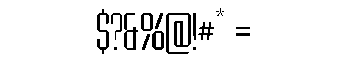 BRUTEFORCE-Light Font OTHER CHARS
