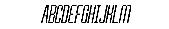 BRUTEFORCE-LightItalic Font UPPERCASE