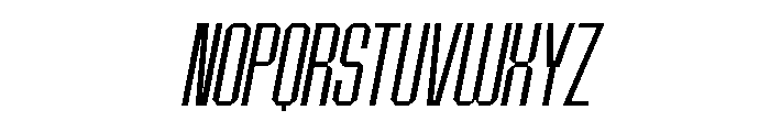 BRUTEFORCE-LightItalic Font UPPERCASE
