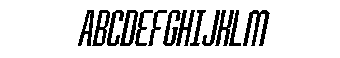 BRUTEFORCE Medium Italic Font UPPERCASE