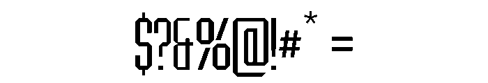 BRUTEFORCE-Regular Font OTHER CHARS