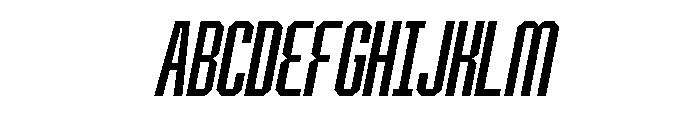 BRUTEFORCE SemiBold Italic Font UPPERCASE