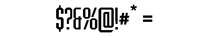 BRUTEFORCE-SemiBold Font OTHER CHARS