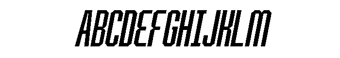BRUTEFORCE-SemiBoldItalic Font UPPERCASE