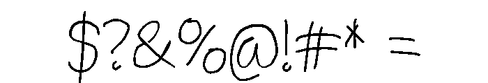 BrabeRegular Font OTHER CHARS
