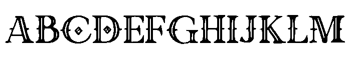 Bracaba Regular Font UPPERCASE