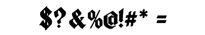 Brackhold Font OTHER CHARS