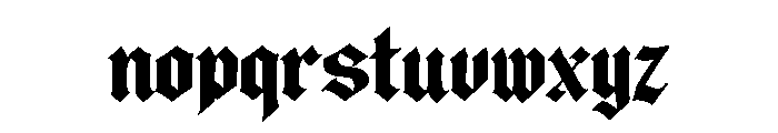 Brackhold Font LOWERCASE