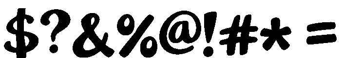 Braden Regular Font OTHER CHARS