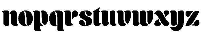 Bradent Regular Font LOWERCASE