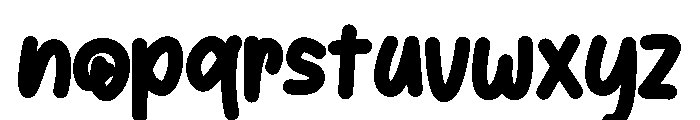 Bradio Font LOWERCASE