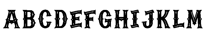 Brael Regular Font UPPERCASE