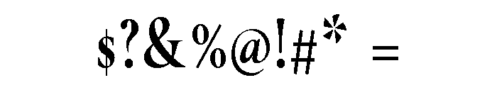 Bragget Font OTHER CHARS