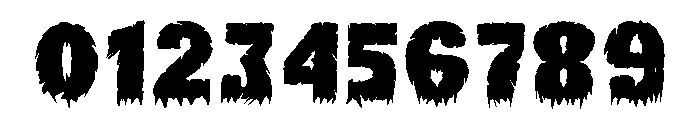Brain Eater Horror Font OTHER CHARS
