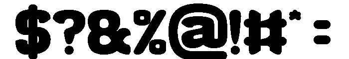 Brainwave Bold Font OTHER CHARS