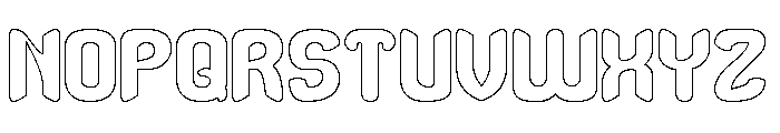 Brainwave-Hollow Font UPPERCASE