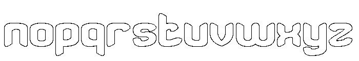 Brainwave-Hollow Font LOWERCASE