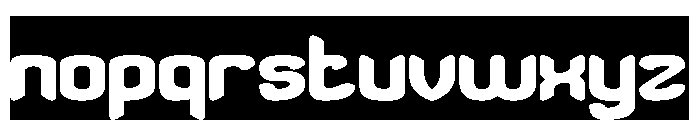 Brainwave-Inverse Font LOWERCASE
