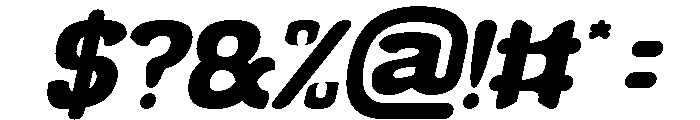 Brainwave Italic Font OTHER CHARS
