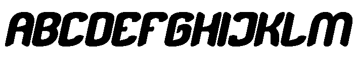 Brainwave Italic Font UPPERCASE