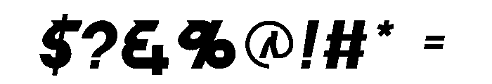 BrakingDrift Font OTHER CHARS