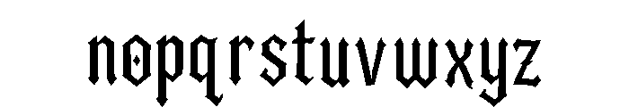 Bramwell Font LOWERCASE