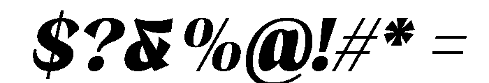 Brangkal Black Italic Font OTHER CHARS