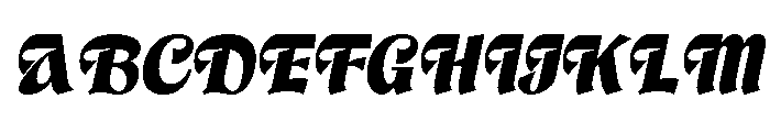 Brangkal Black Italic Font UPPERCASE