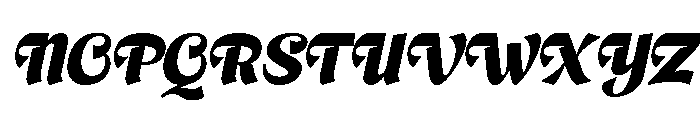 Brangkal Black Italic Font UPPERCASE