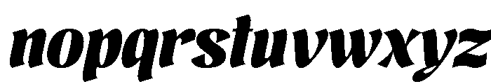 Brangkal Black Italic Font LOWERCASE