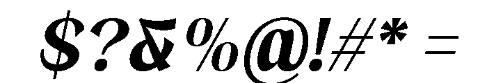 Brangkal Bold Italic Font OTHER CHARS