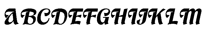 Brangkal Bold Italic Font UPPERCASE