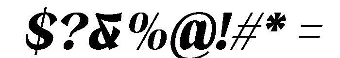 Brangkal Extra Bold Italic Font OTHER CHARS