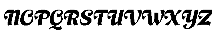 Brangkal Extra Bold Italic Font UPPERCASE