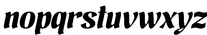 Brangkal Extra Bold Italic Font LOWERCASE