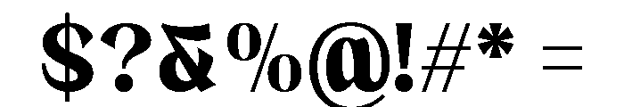 Brangkal Extra Bold Font OTHER CHARS