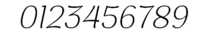 Brangkal Extra Light Italic Font OTHER CHARS