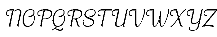 Brangkal Extra Light Italic Font UPPERCASE
