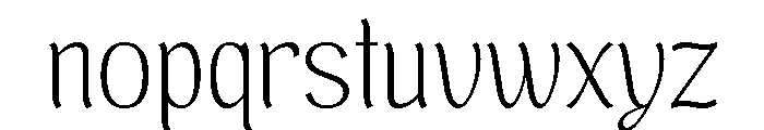 Brangkal Extra Light Font LOWERCASE