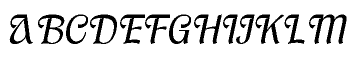 Brangkal Italic Font UPPERCASE
