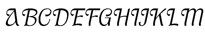 Brangkal Light Italic Font UPPERCASE