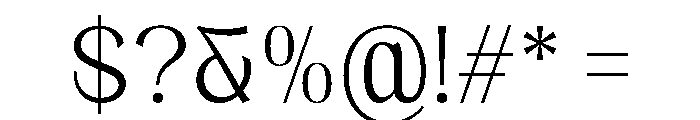 Brangkal Light Font OTHER CHARS
