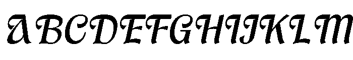 Brangkal Medium Italic Font UPPERCASE