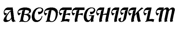 Brangkal Semi Bold Italic Font UPPERCASE