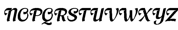 Brangkal Semi Bold Italic Font UPPERCASE