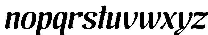 Brangkal Semi Bold Italic Font LOWERCASE