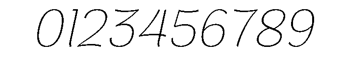Brangkal Thin Italic Font OTHER CHARS